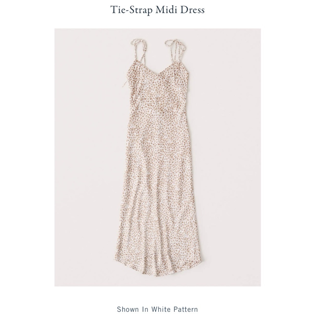 Abercrombie Tie-Strap Midi Dress
